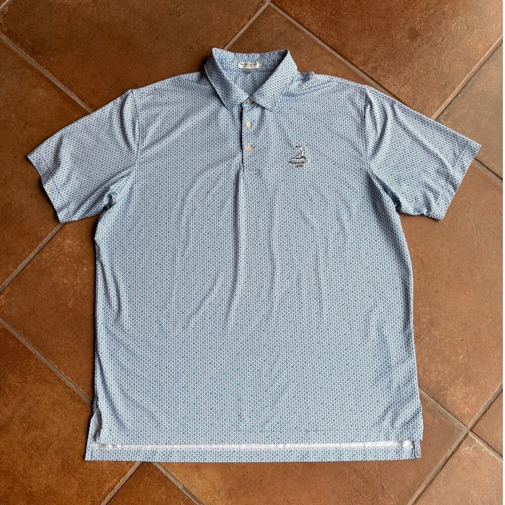Peter Millar Mens Summer Comfort Polo Shirt w Pinehurst Logo Little Cocktails XL